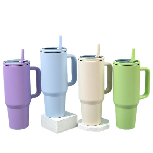 40oz Stainless Steel Tumbler with Lid & Straw – Dual-Layer Vacuum Insulated (304 Inner/201 Outer) –h Travel Mug for Hot & Cold Beverages