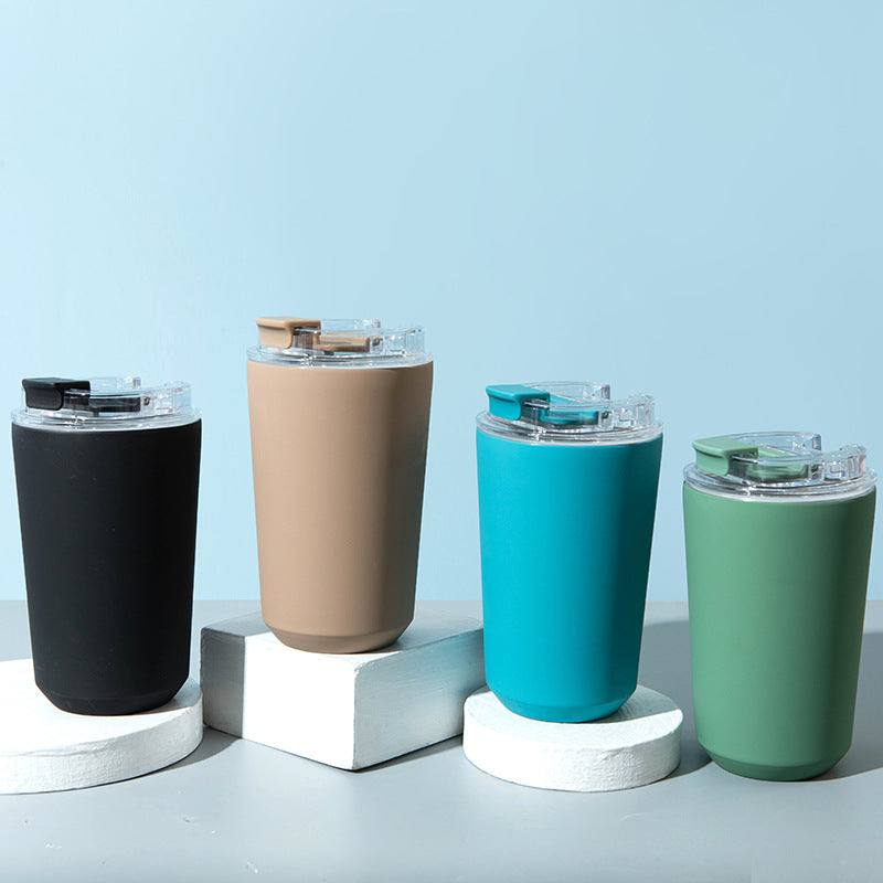 Seamless 304 Stainless Steel Coffee Tumbler – Minimalist Vacuum Insulated Travel Mug for Hot & Cold Drinks – Leak-Proof Lid, Lightweight & Durable