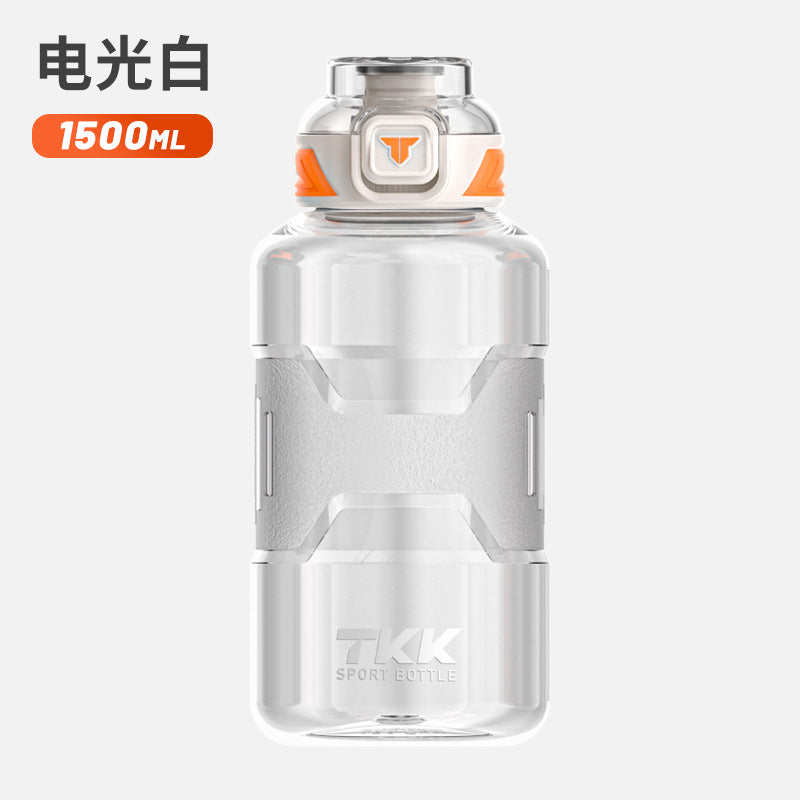 1.5L Tritan Sports Water Bottle with Straw – Leakproof, BPA-Free, Durable TKK-1021