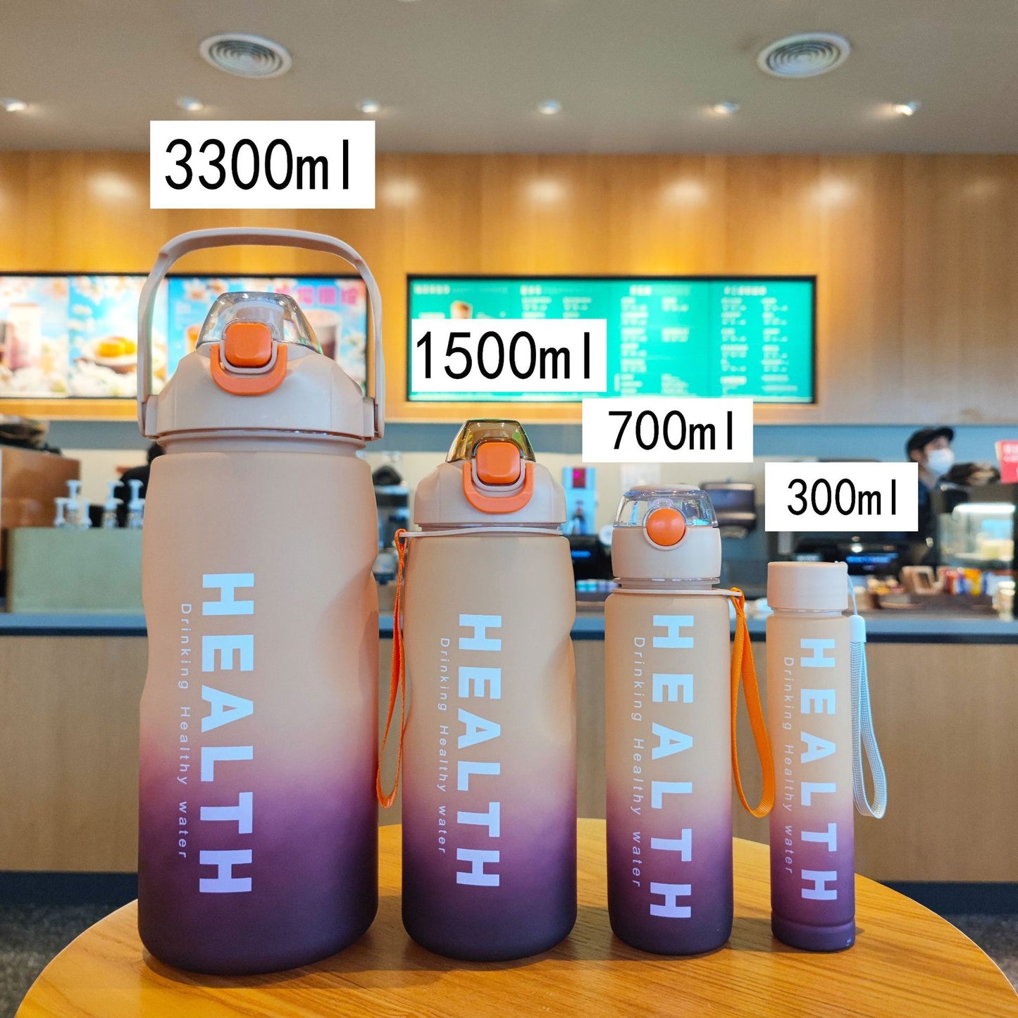 Elevate Your Hydration Game! 4-Piece Ombré Sport Bottle Set