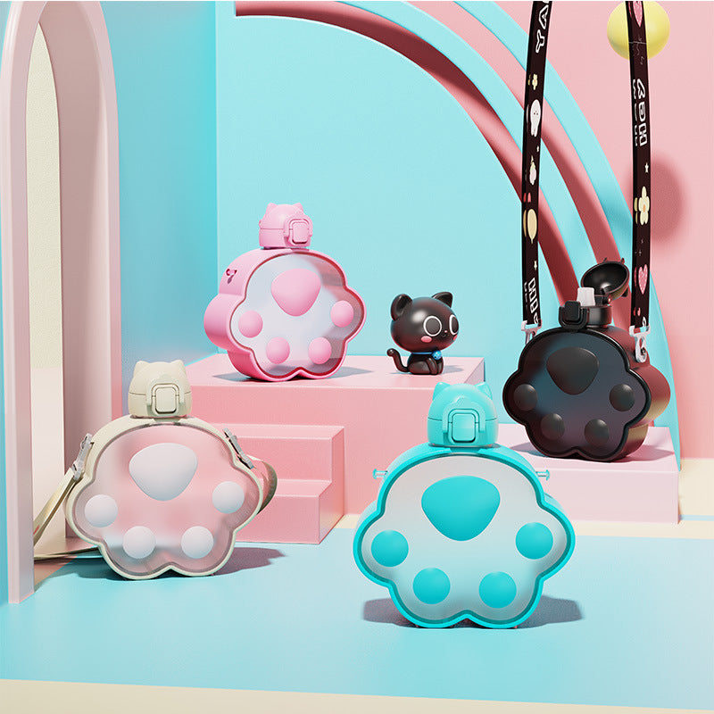 Paw-some! Adorable Cat Paw Design Tumbler - The Perfect Leak-Proof & Portable Sippy Cup