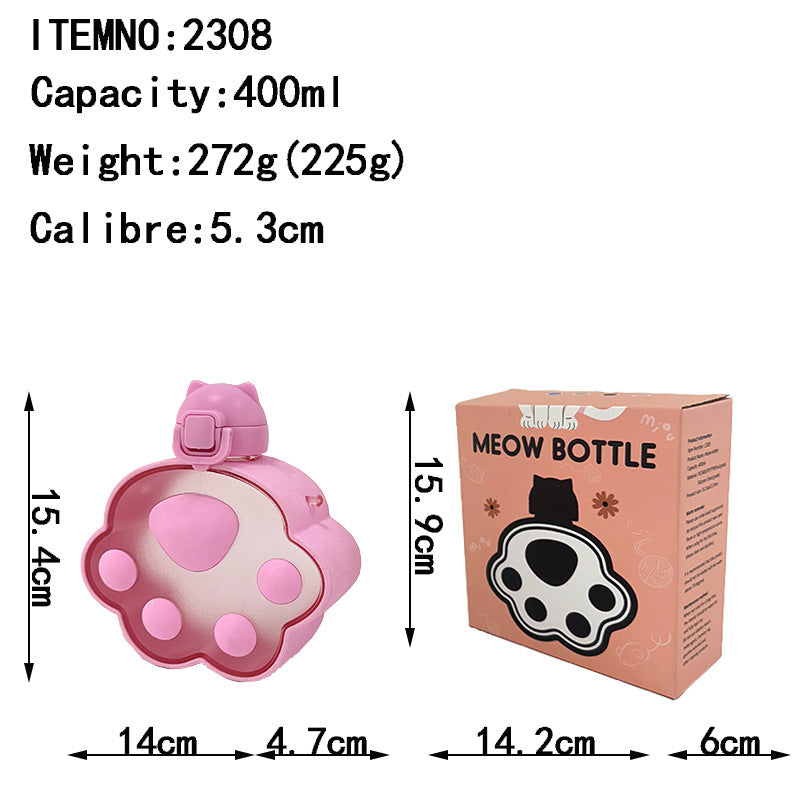 Paw-some! Adorable Cat Paw Design Tumbler - The Perfect Leak-Proof & Portable Sippy Cup