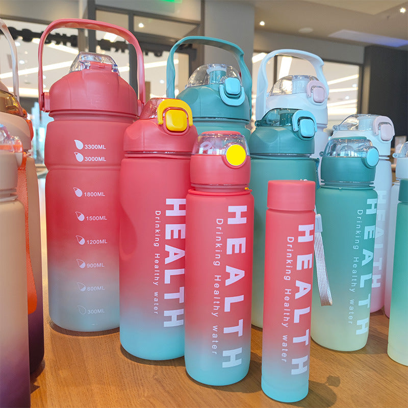 Elevate Your Hydration Game! 4-Piece Ombré Sport Bottle Set